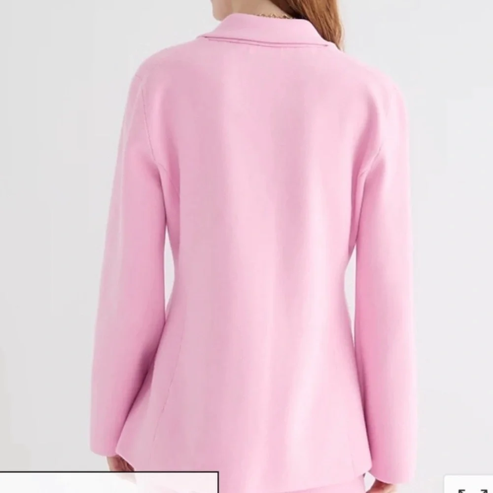 J CREW Pink Waisted Sweater Blazer Size XS Button BQ788